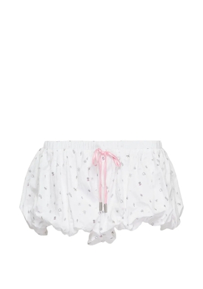 SULTRY VIRGIN balloon-style shorts - White