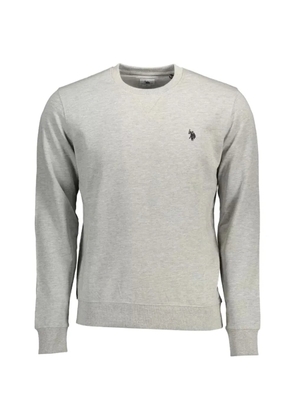 U.S. POLO ASSN. embroidered-logo sweatshirt - Grey