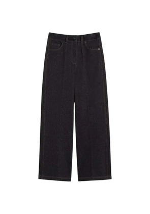 Max Mara denim-effect straight-leg trousers - Blue