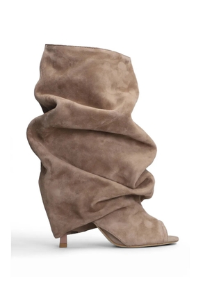 Gisel Moire 90mm Camy peep-toe ankle boots - Neutrals