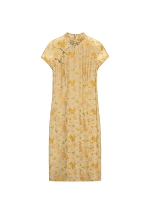 Shanghai Tang Tang Qipao midi dress - Neutrals