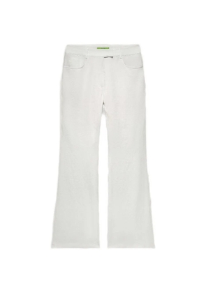 Shanghai Tang Tang textured flared trousers - White
