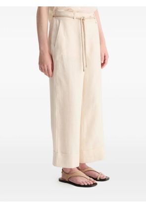BIANCALANCIA belted turn-up trousers - Neutrals
