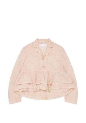 Comme des Garçons TAO ruffled-tier jacket - Neutrals