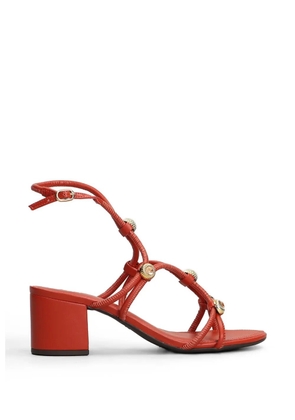 Arezzo 60mm crystal-embellished heeled sandals - Orange