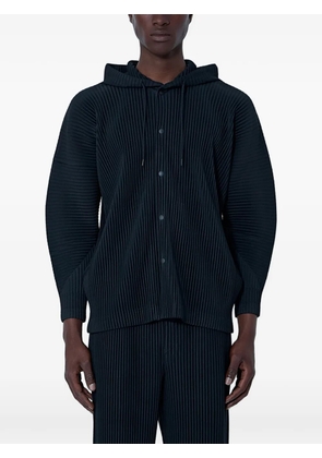 Homme Plissé Issey Miyake pleated-design hooded jacket - Black