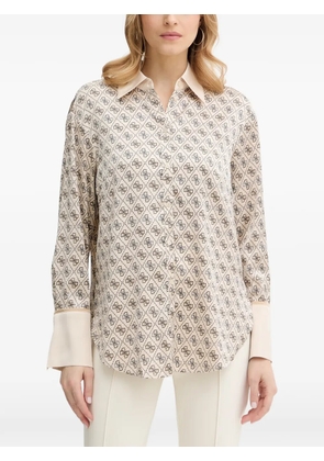 GUESS USA patterned collared shirt - Neutrals