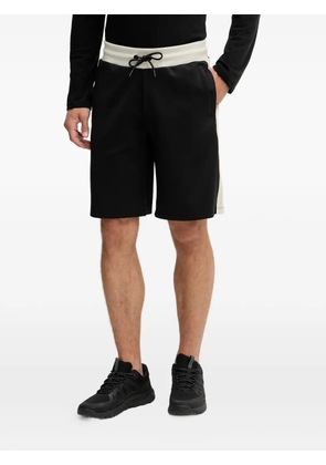 GUESS USA Scuba drawstring panelled shorts - Black