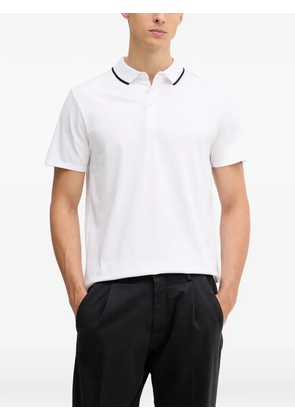 GUESS USA Paul pique trim polo shirt - White