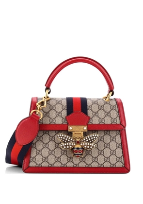 Gucci Pre-Owned Queen Margaret Top Handle Bag GG Coated Canvas with Leather Small satchel - Brown