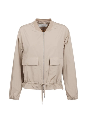 Peserico drawstring-hem bomber jacket - Neutrals