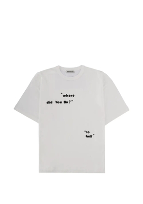 YMC print-detail T-shirt - White