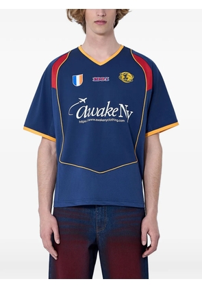 Awake NY Unisphere Warm Up T-shirt - Blue