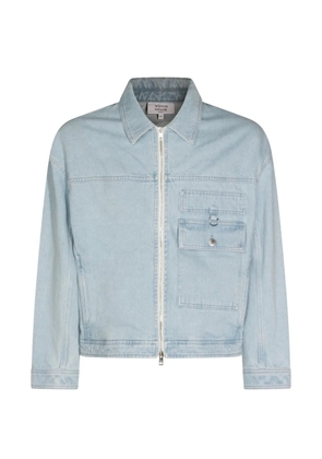 Maison Kitsuné zip-up denim jacket - Blue