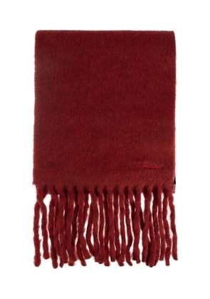 Max Mara Osso fringed scarf - Red