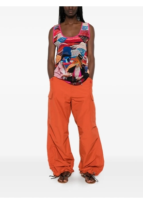 The Artistylist graphic-print sleeveless top - Red