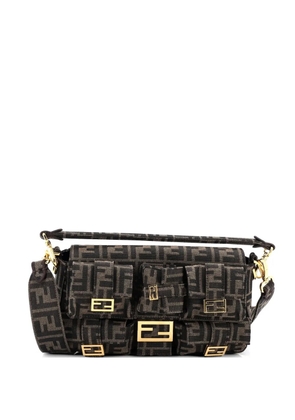Fendi Pre-Owned Multipocket Baguette Bag Zucca Canvas satchel - Brown