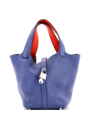 Hermès Pre-Owned Eclat Picotin Lock Bag Clemence PM tote bag - Blue