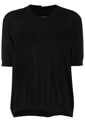 Uma Wang fine-knit cotton-blend T-Shirt - Black
