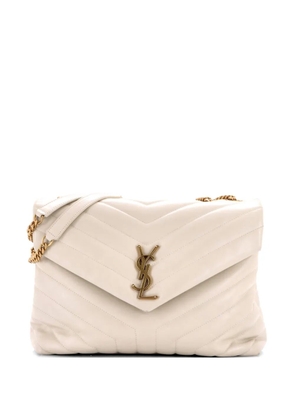 Saint Laurent Pre-Owned Loulou Matelasse Chevron Leather Medium shoulder bag - Neutrals