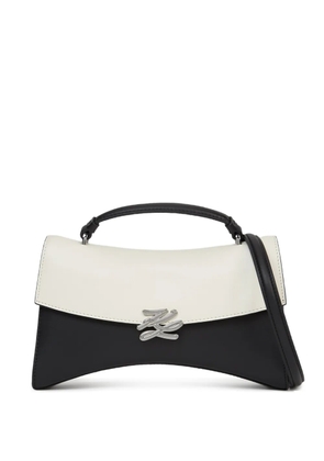 Karl Lagerfeld Autograph leather crossbody bag - White