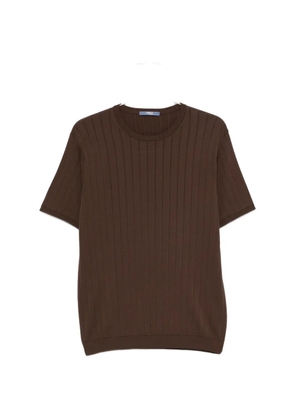 People Of Shibuya ribbed short-sleeve T-shirt - Brown