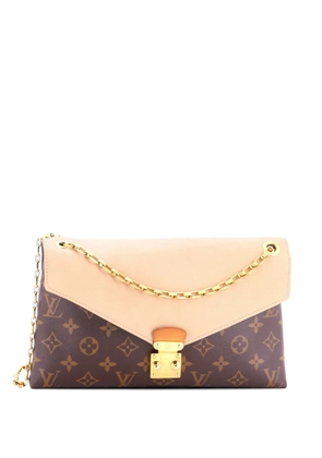 Louis Vuitton Pre-Owned Pallas Chain Monogram Canvas and Calfskin shoulder bag - Brown