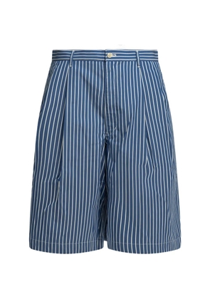 Comme Des Garçons striped shorts - Blue