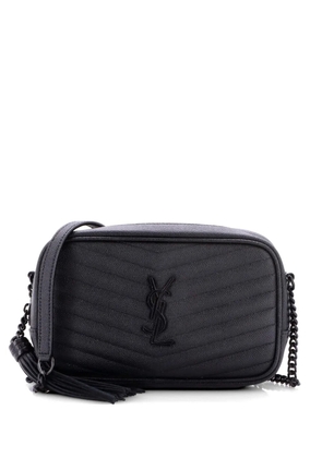 Saint Laurent Pre-Owned Lou Camera Bag Matelasse Chevron Leather Mini crossbody bag - Black