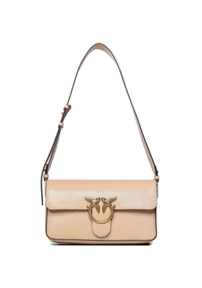 PINKO Love Birds leather shoulder bag - Neutrals