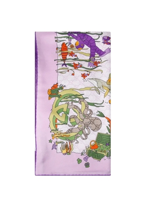 Gucci silk scarf - Purple