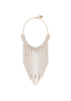 Rosantica crystal-embellished fringed necklace - Gold