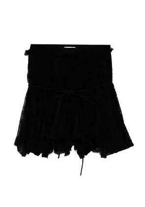 JW Anderson lace-panelled mini skirt - Black