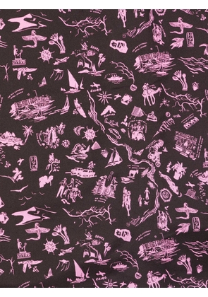 Paul Smith square-shape silk scarf - Purple