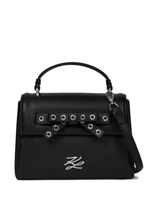 Karl Lagerfeld K/Autograph bow top handle bag - Black