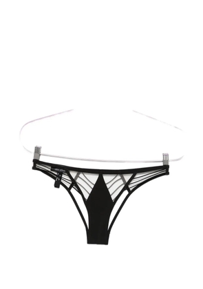 Rick Owens cut-out mesh-panel briefs - Black