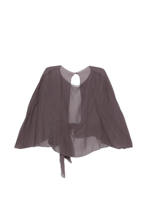 Antonelli semi-sheer cape - Purple