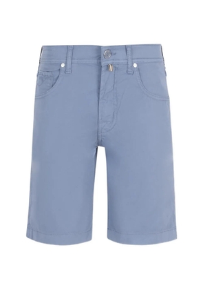 Jacob Cohën logo-patch five-pocket shorts - Blue