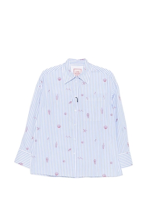 Pennyblack embroidered striped shirt - White