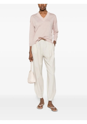 Herno drawstring-waistband elasticated-cuffs trousers - Neutrals