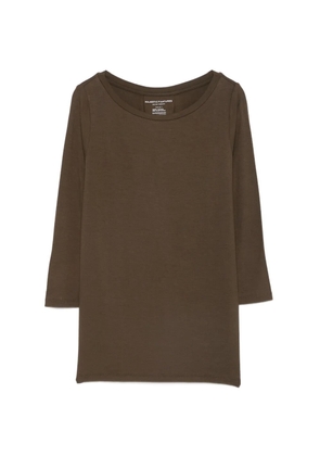 Majestic Filatures scoop-neck T-shirt - Brown