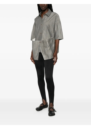 SOH pleated short-sleeve shirt - Grey