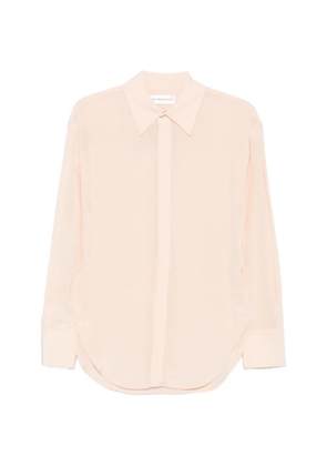 Victoria Beckham sheer long-sleeve shirt - Pink