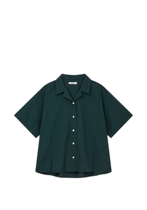 TOMBOY pleated-back camp-collar shirt - Green