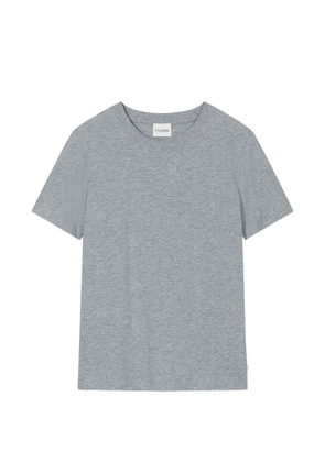 Closed short-sleeve T-shirt - Grey