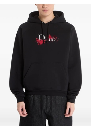 dime logo-detail hoodie - Black
