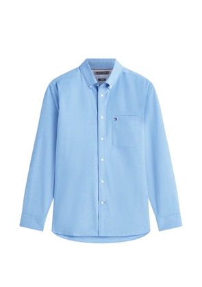 Tommy Hilfiger slim-fit button-down cotton oxford shirt - Blue