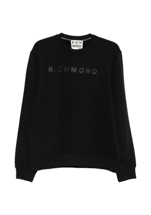 John Richmond logo-embellishment sweatshirt - Black