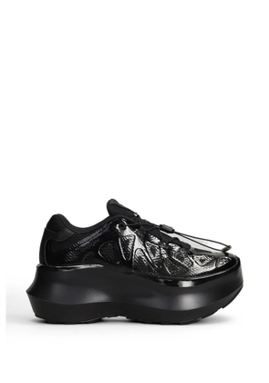 Comme Des Garçons patent-finish chunky-sole sneakers - Black
