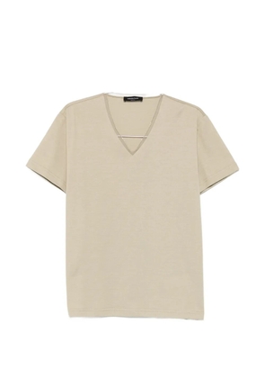 Fabiana Filippi V-neck short-sleeve T-shirt - Neutrals
